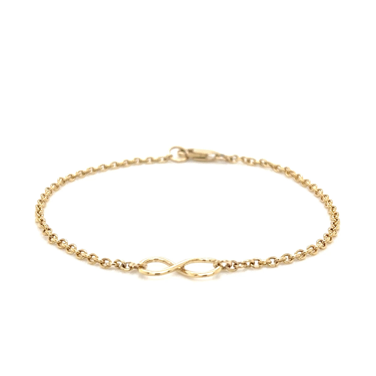 9ct Yellow Gold Infinity Bracelet