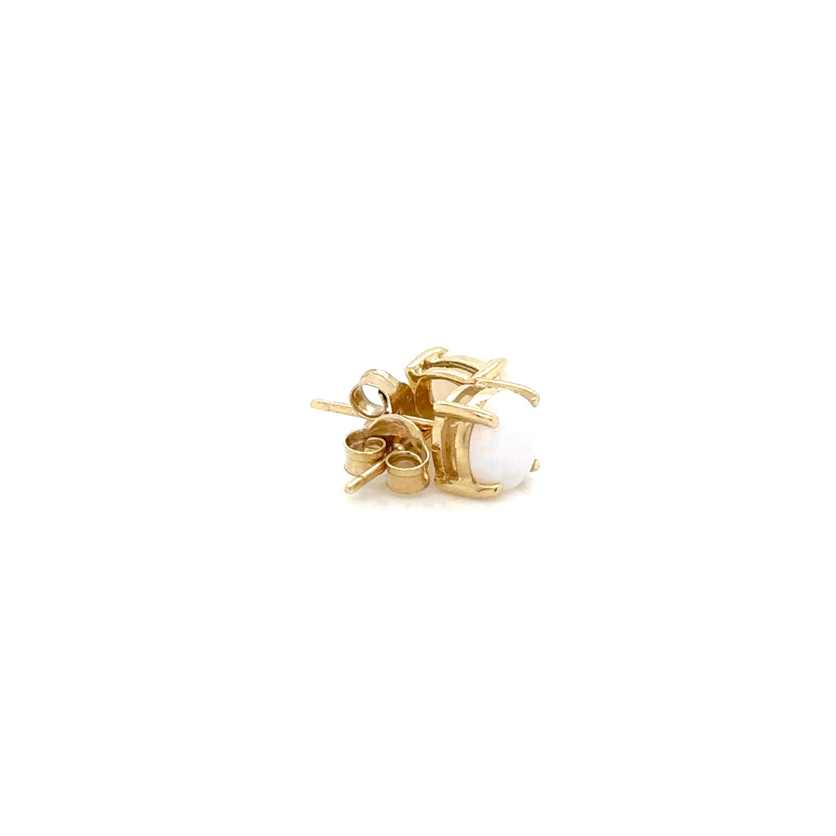 9ct Yellow Gold Opal Stud Earrings