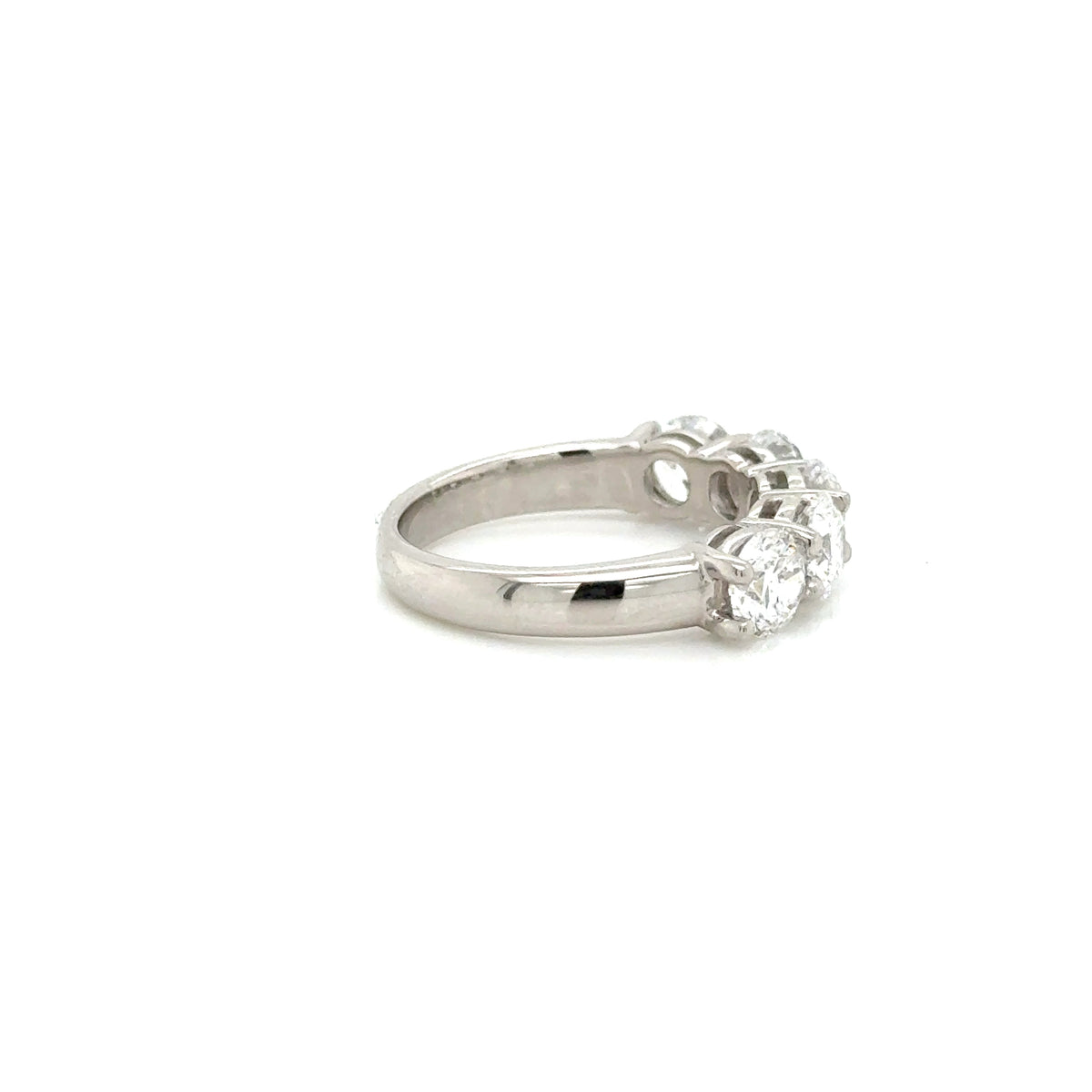 Platinum Lab Grown Diamond 5 Stone Ring 2.55ct