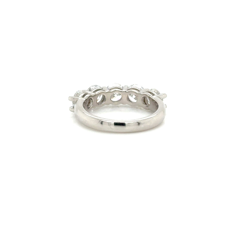 Platinum Lab Grown Diamond 5 Stone Ring 2.55ct