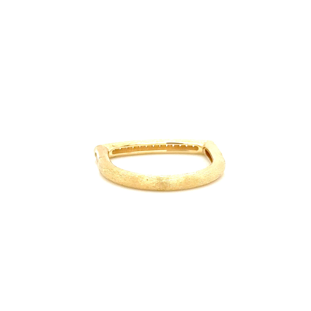 Nanis 18ct Yellow Gold and Diamond Flat Ring