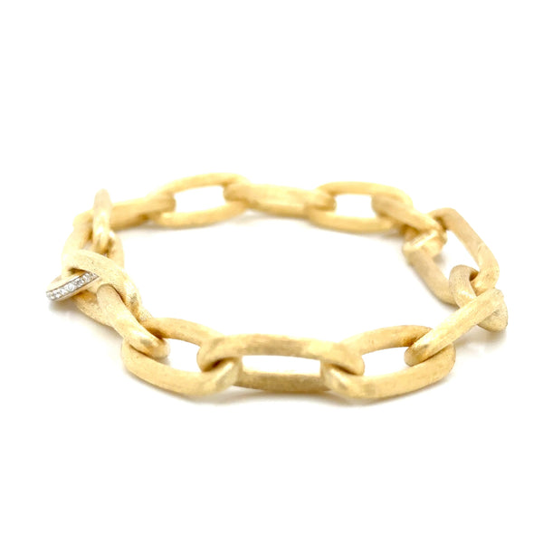 Nanis 18ct Yellow Gold Bracelet with Diamond Link