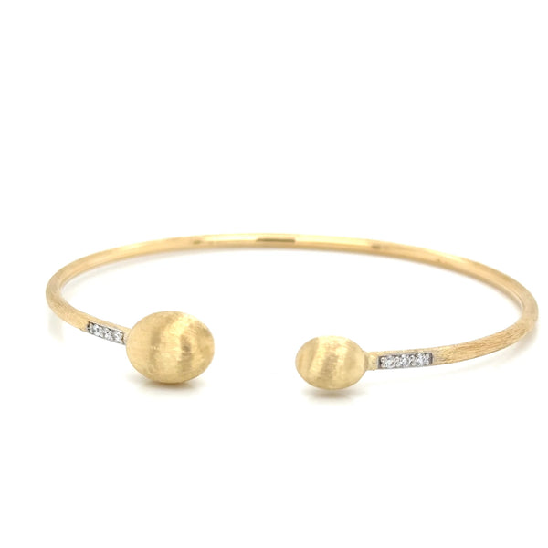 Nanis 18ct Yellow Gold and Diamond Bangle