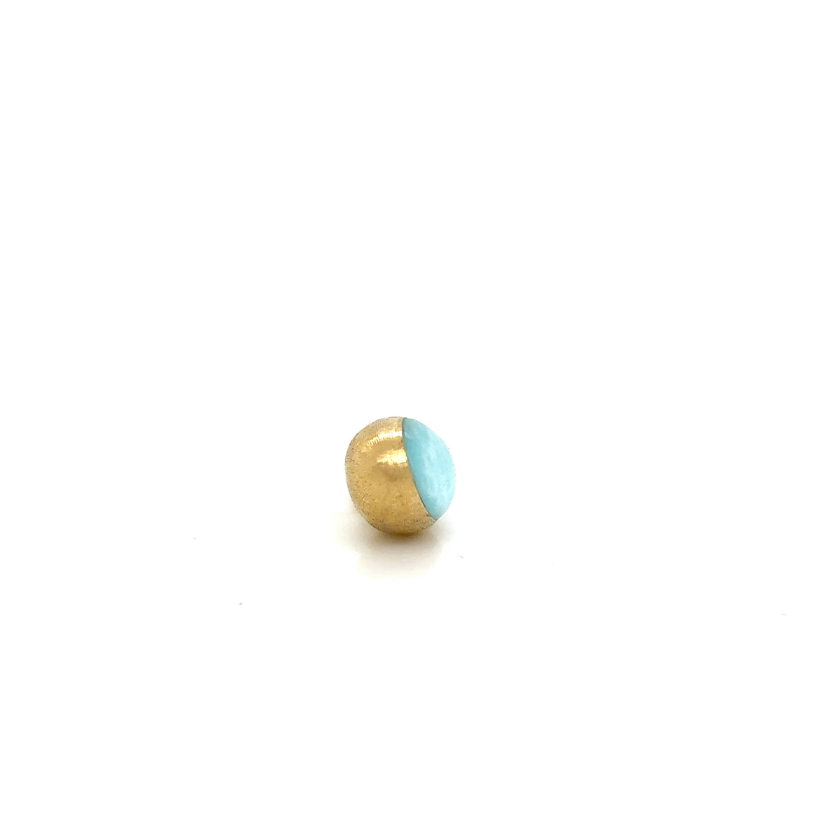 Nanis 18ct Yellow Gold Amazonite and Diamond Boules Pendant