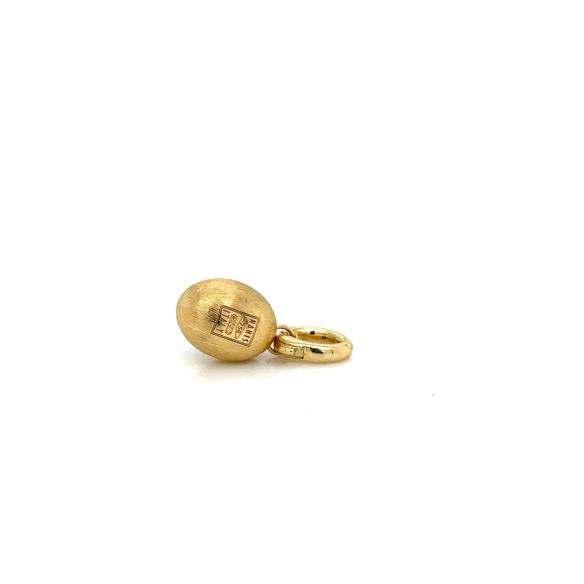 Nanis 18ct Yellow Gold Leipolite and Diamond Boules Pendant
