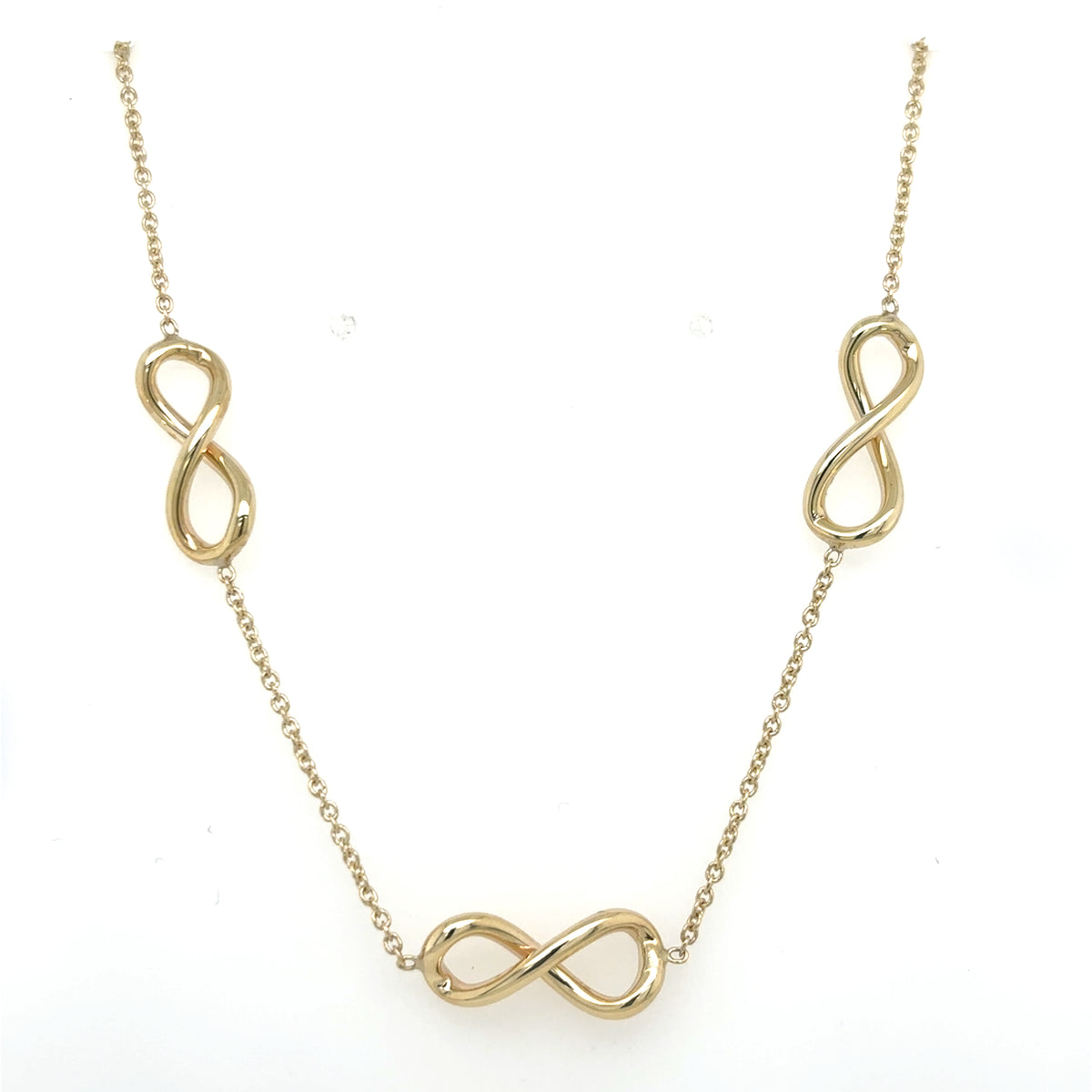 9ct Yellow Gold Infinity Chain 18 inches