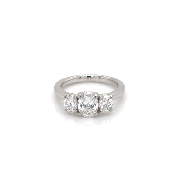 Platinum 1.20ct 3 Stone Diamond Ring
