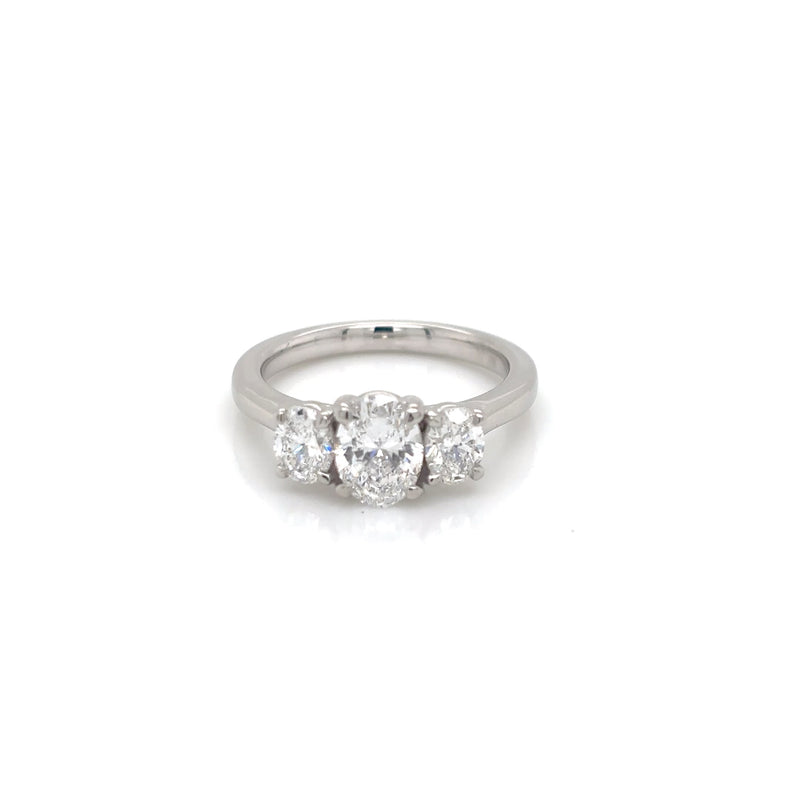 Platinum 1.20ct 3 Stone Diamond Ring