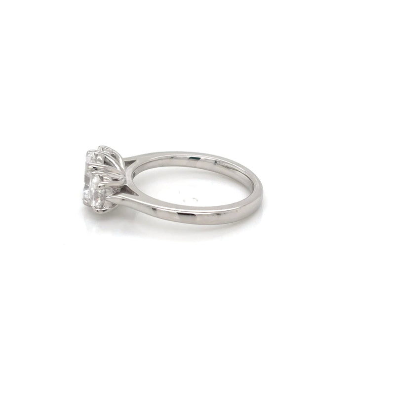 Platinum 1.20ct 3 Stone Diamond Ring