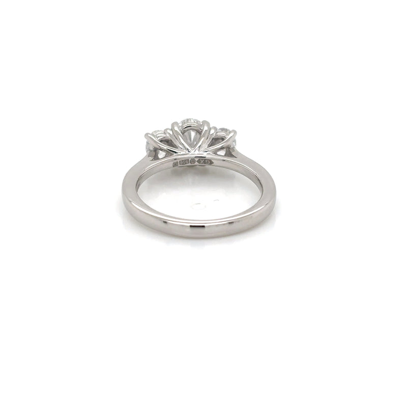 Platinum 1.20ct 3 Stone Diamond Ring
