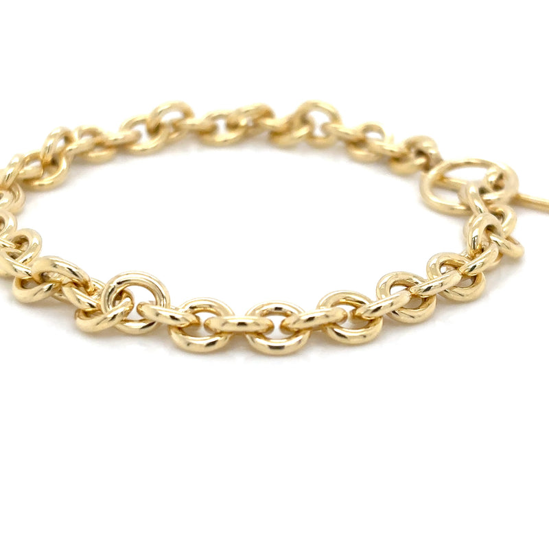 9ct Yellow Gold T Bar Bracelet