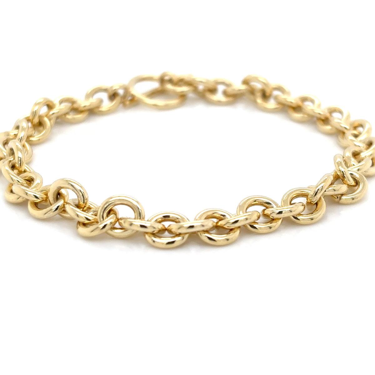 9ct Yellow Gold T Bar Bracelet
