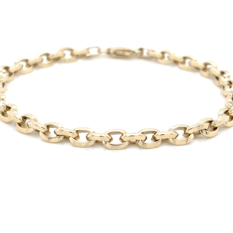 9ct Yellow Gold 4.5mm Belcher Bracelet