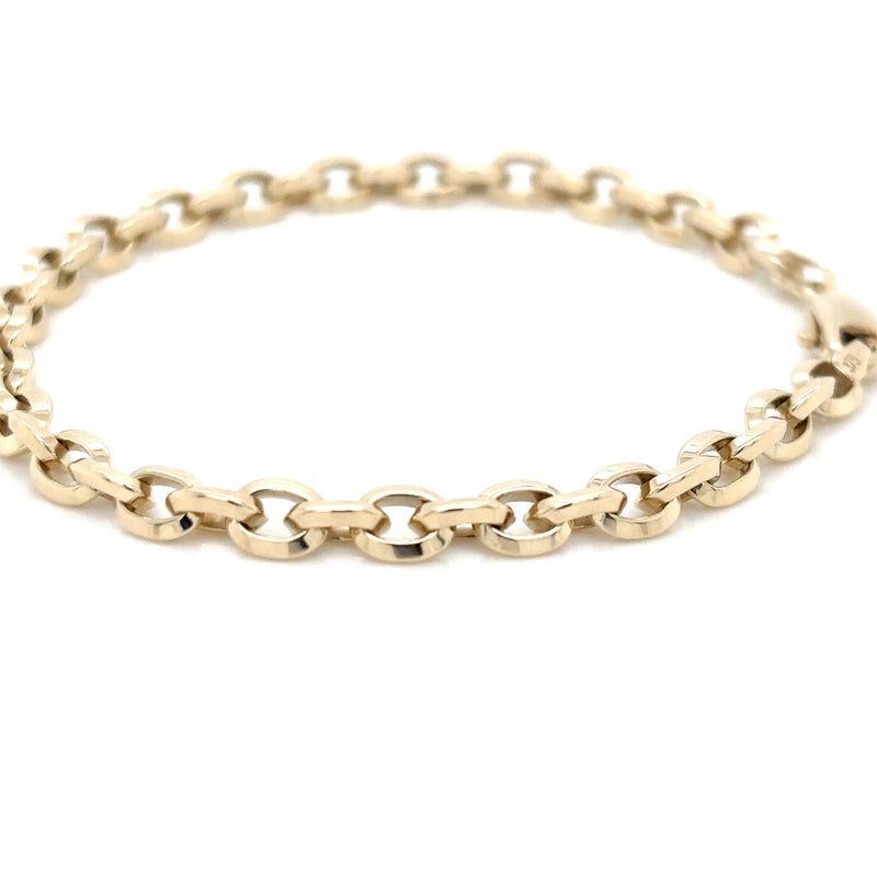 9ct Yellow Gold 4.5mm Belcher Bracelet