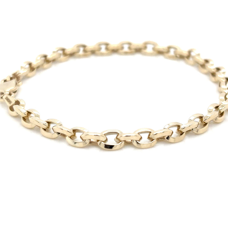 9ct Yellow Gold 4.5mm Belcher Bracelet