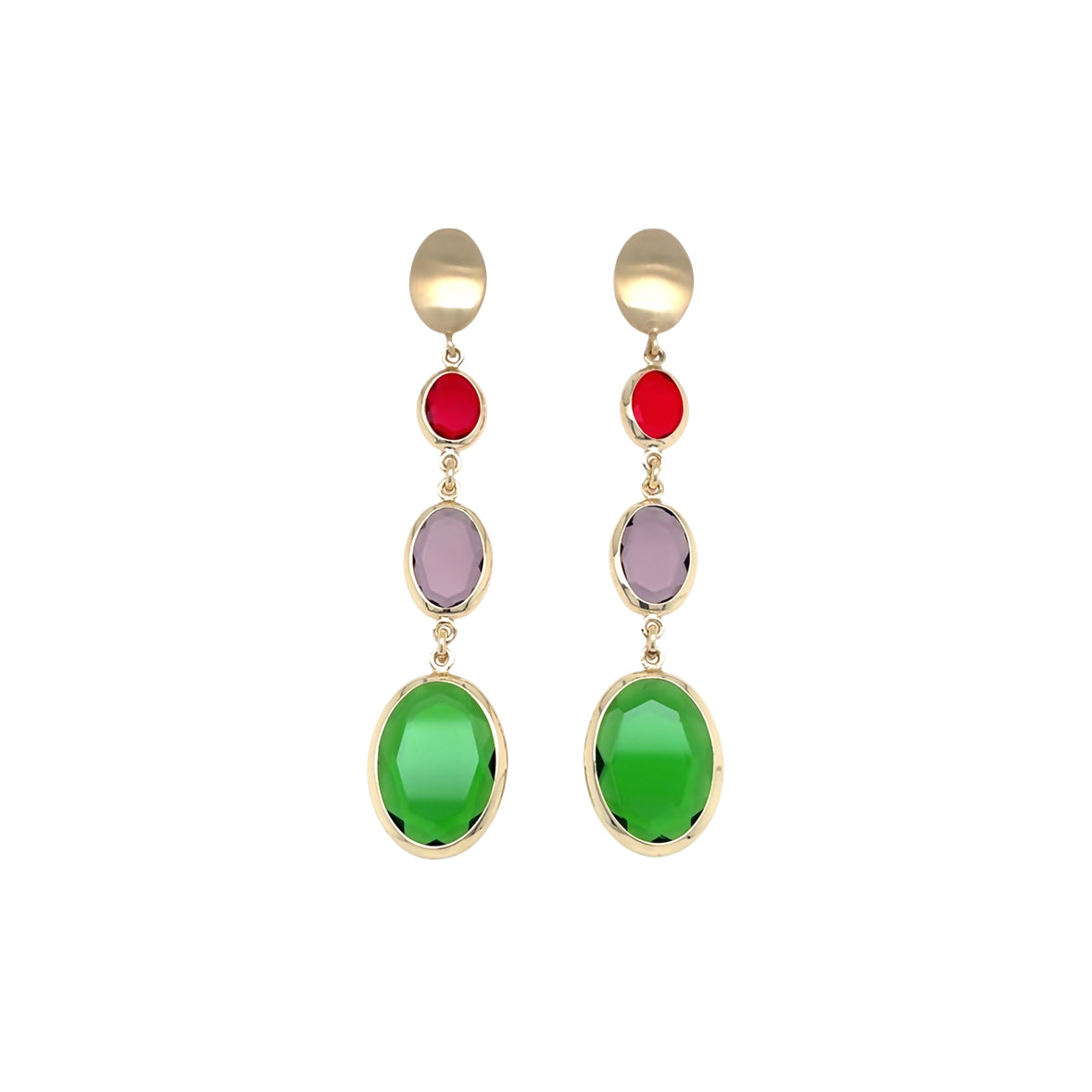 Aquaforte Gold Plated Drop Earrings