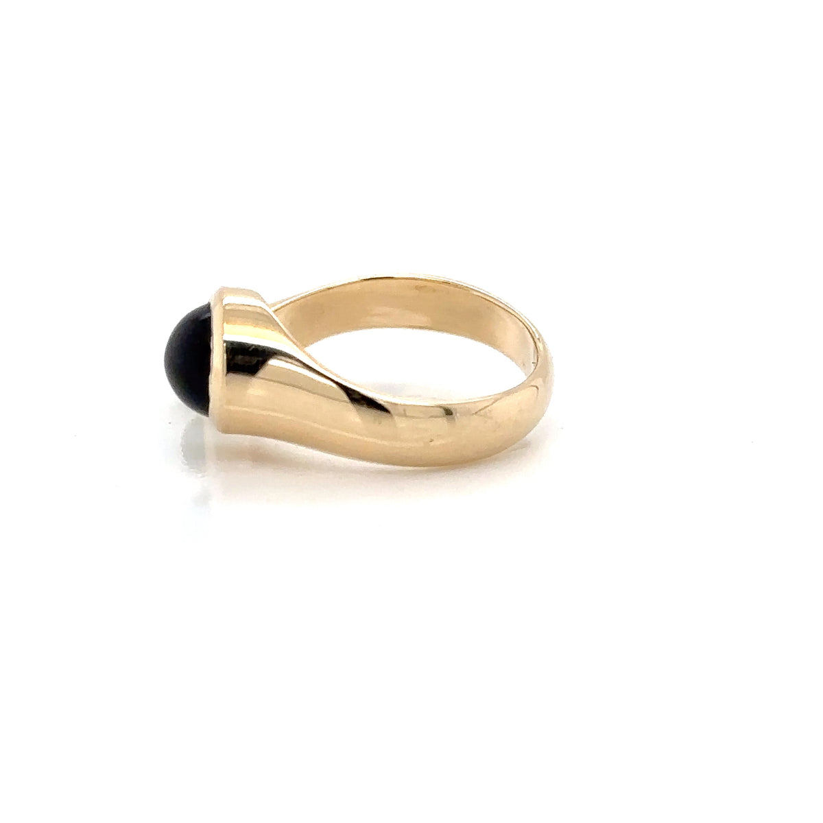 14ct Yellow Gold Green Tourmaline 4mm Peridot 7mm Globe Sphere Ring