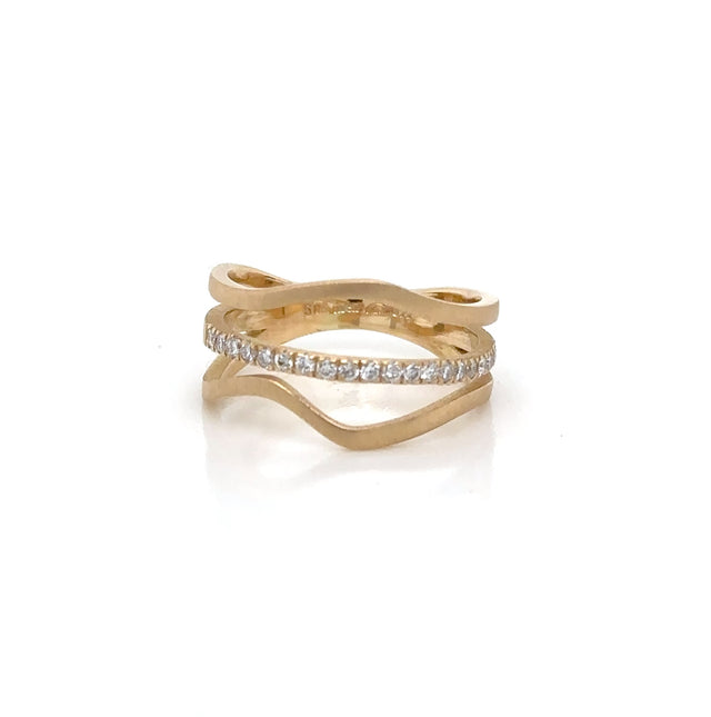 14ct Yellow Gold Cascade Ring