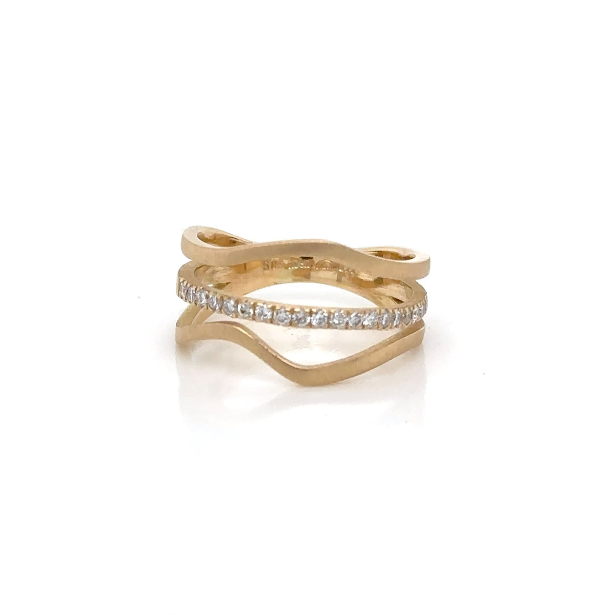 14ct Yellow Gold Cascade Ring