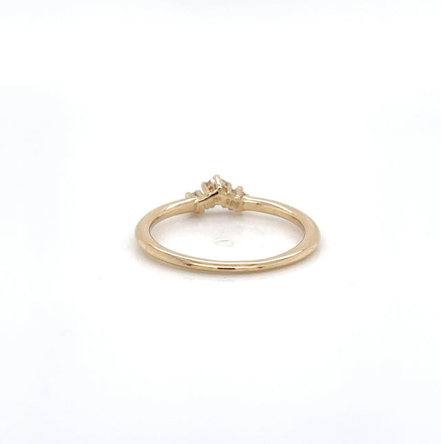 14ct Yellow Gold Sparkle 3 0.12ct Diamond Stone Ring