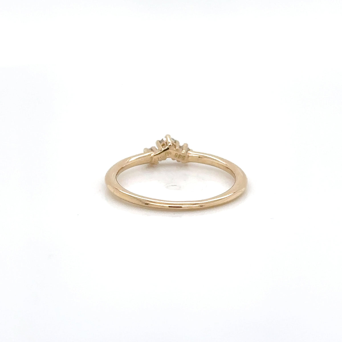 14ct Yellow Gold Sparkle 3 0.12ct Diamond Stone Ring