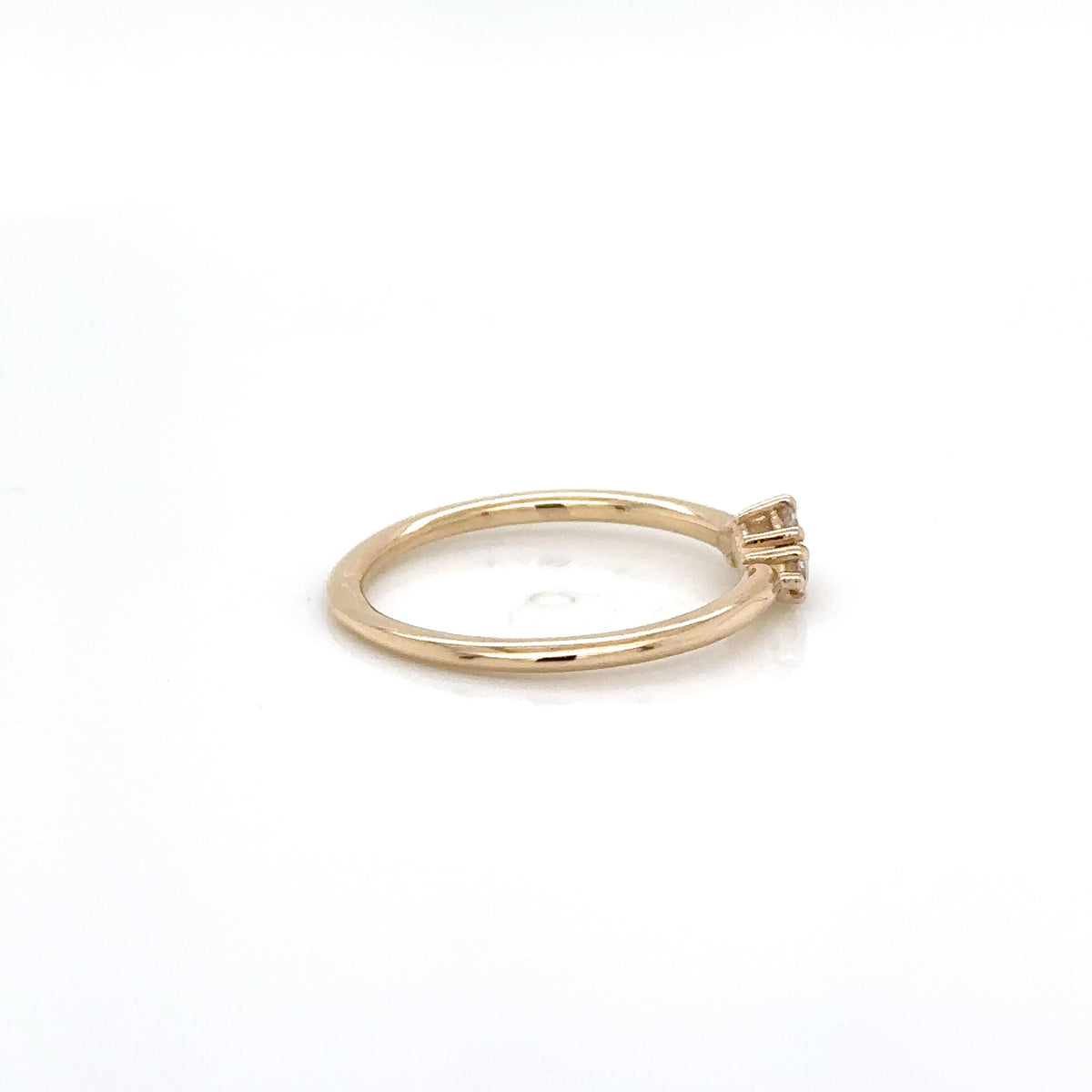 14ct Yellow Gold Sparkle 3 0.12ct Diamond Stone Ring