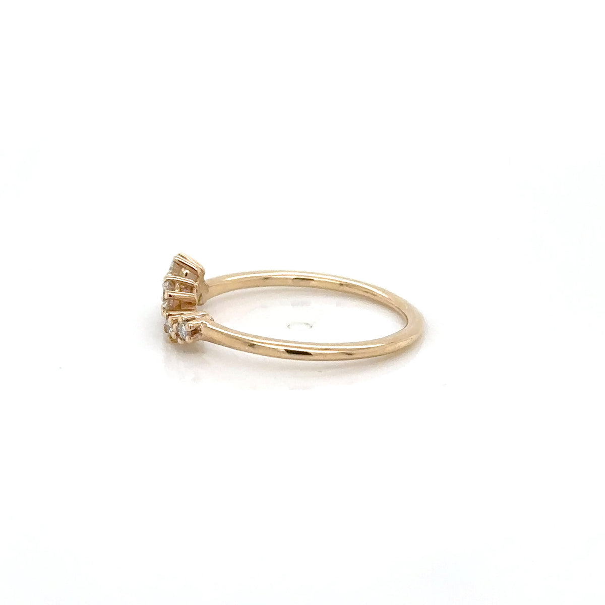 14ct Yellow Gold Sparkle 6 0.20ct Diamond Stone Ring