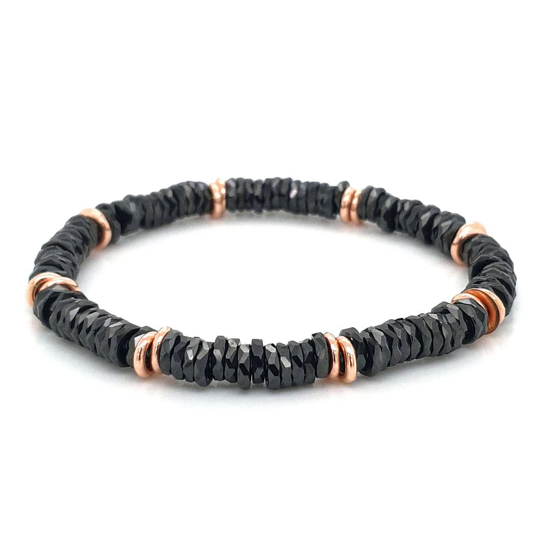 Ceramic Bracelet with 18ct Rose Gold