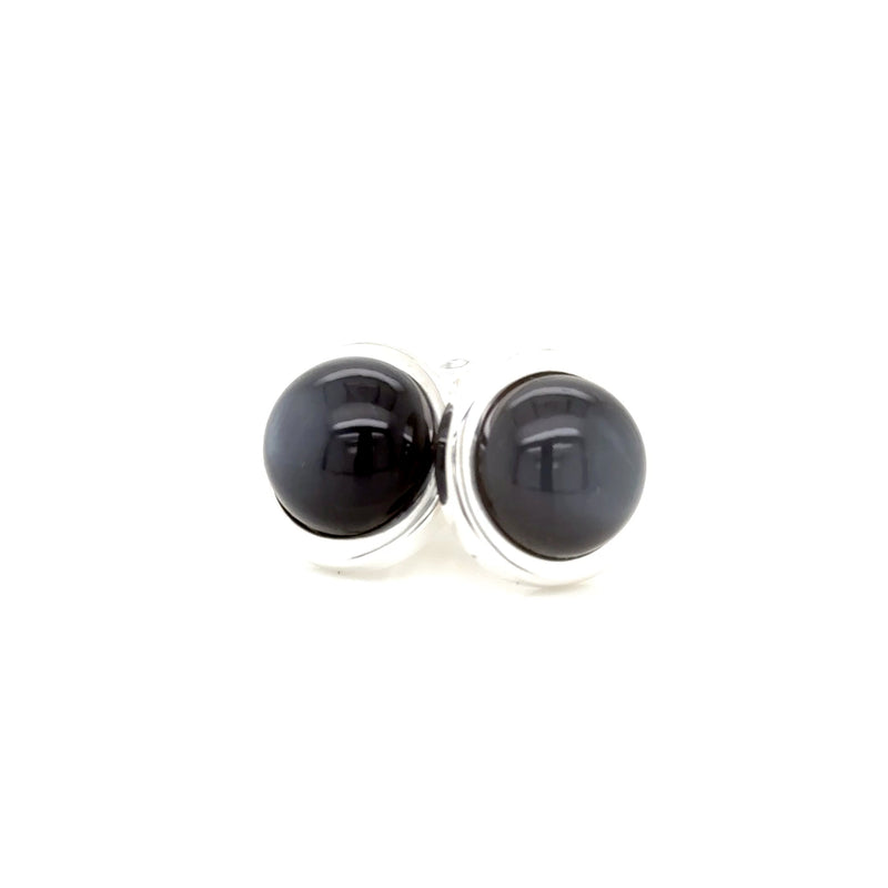 Sterling Silver Moonstone Cufflinks