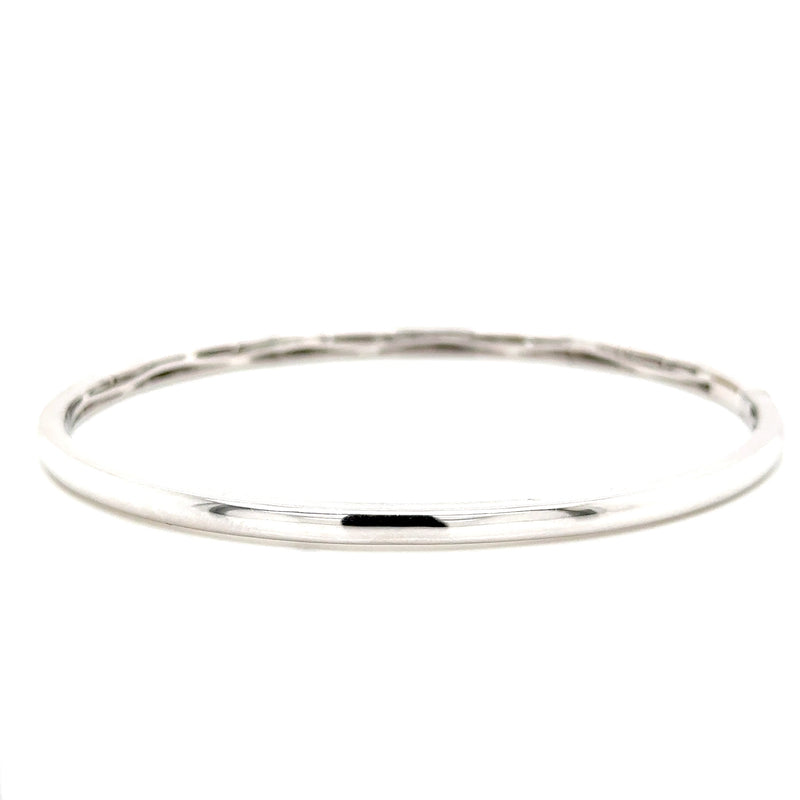 18ct white gold punch set Diamond bangle