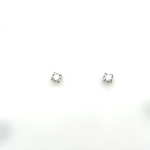 18ct White Gold Natural Diamond Stud Earrings 0.85ct Total