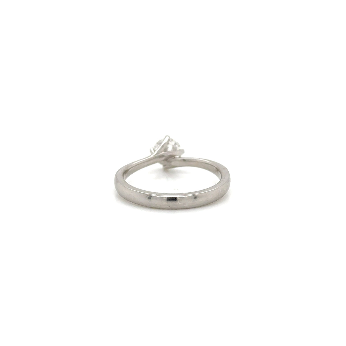 Platinum Twist Natural Diamond Solitaire Ring 0.70ct