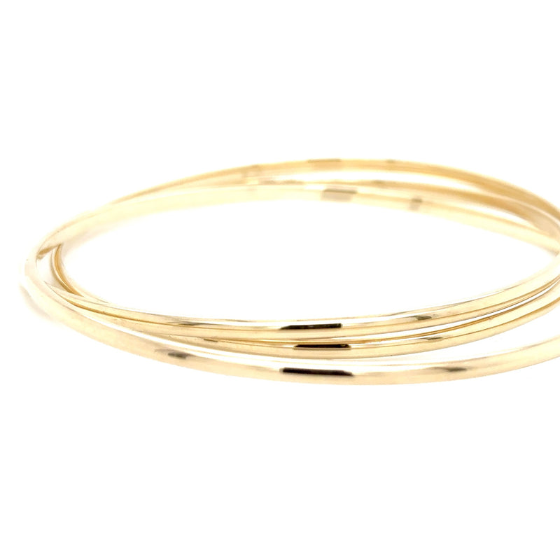 9ct Yellow Gold 3 Bangle set