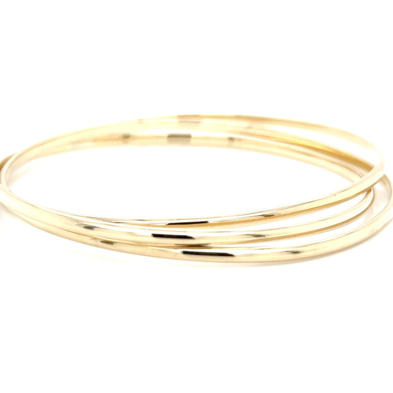 9ct Yellow Gold 3 Bangle set