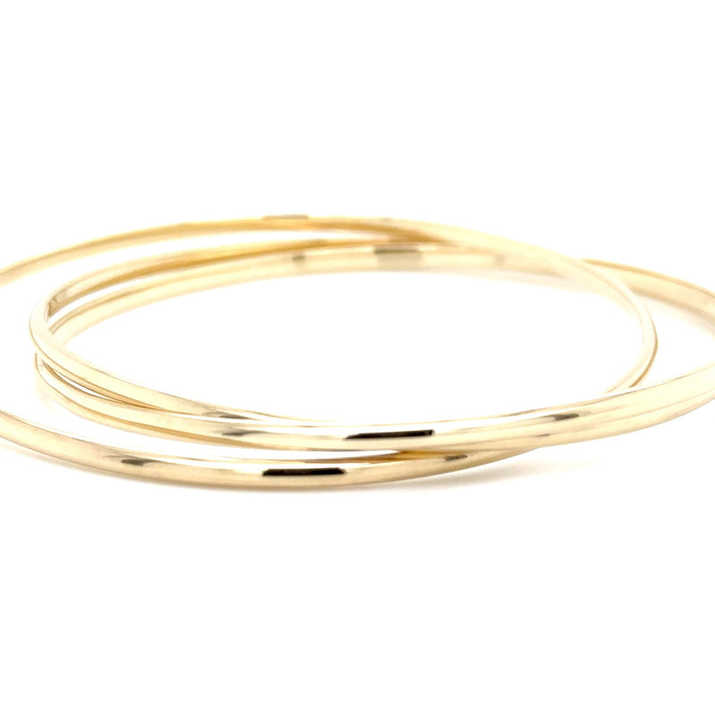 9ct Yellow Gold 3 Bangle set