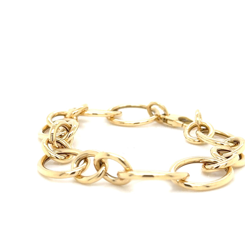 Yellow Gold Oval Bracelet