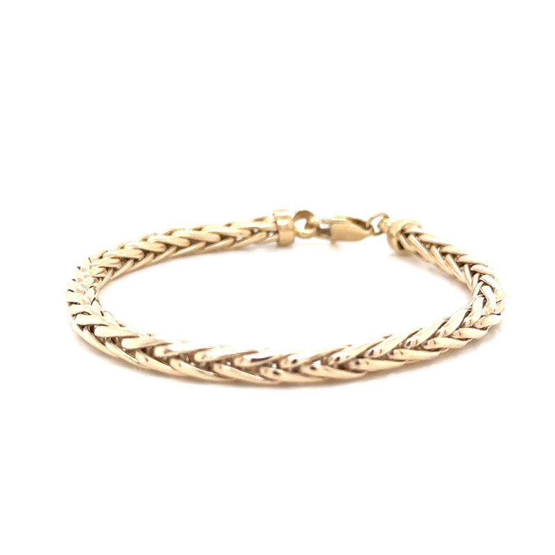 9ct Yellow Gold 5mm Spiga Bracelet