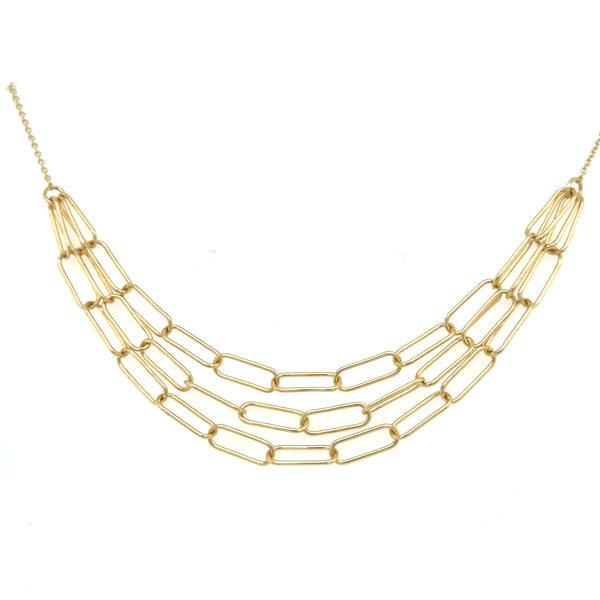 9ct Yellow Gold Oval Link Necklet