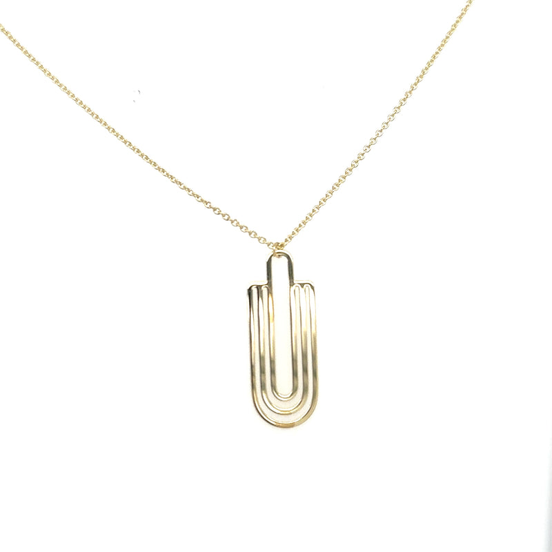 9ct Yellow Gold Art Deco Pendent