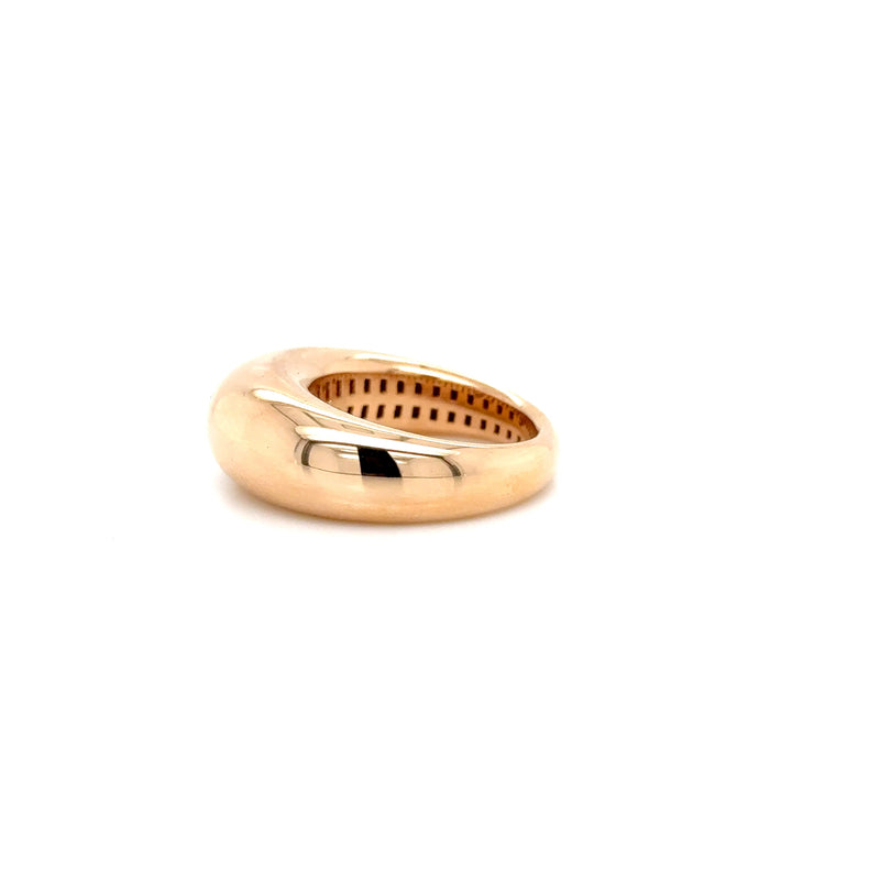 18ct Yellow Gold Domed Ring