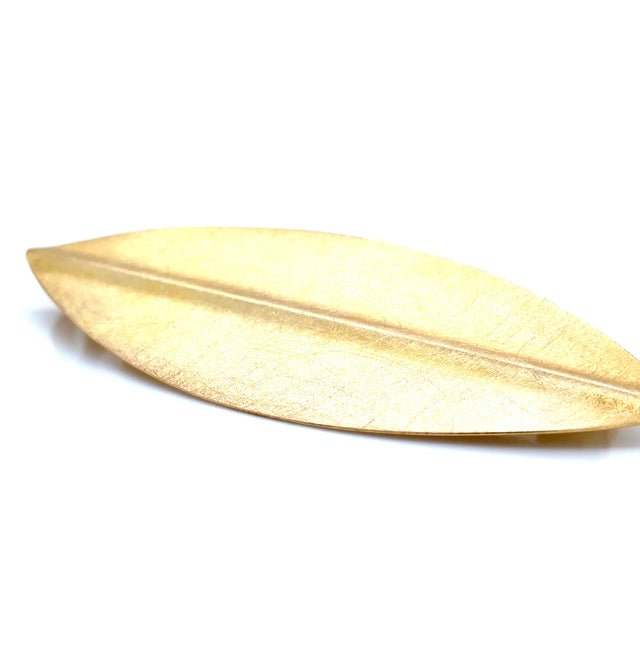 Zaremski Gold Plated Leaf Brooch/Pendent