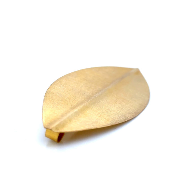 Zaremski Gold Plated Leaf Brooch/Pendent