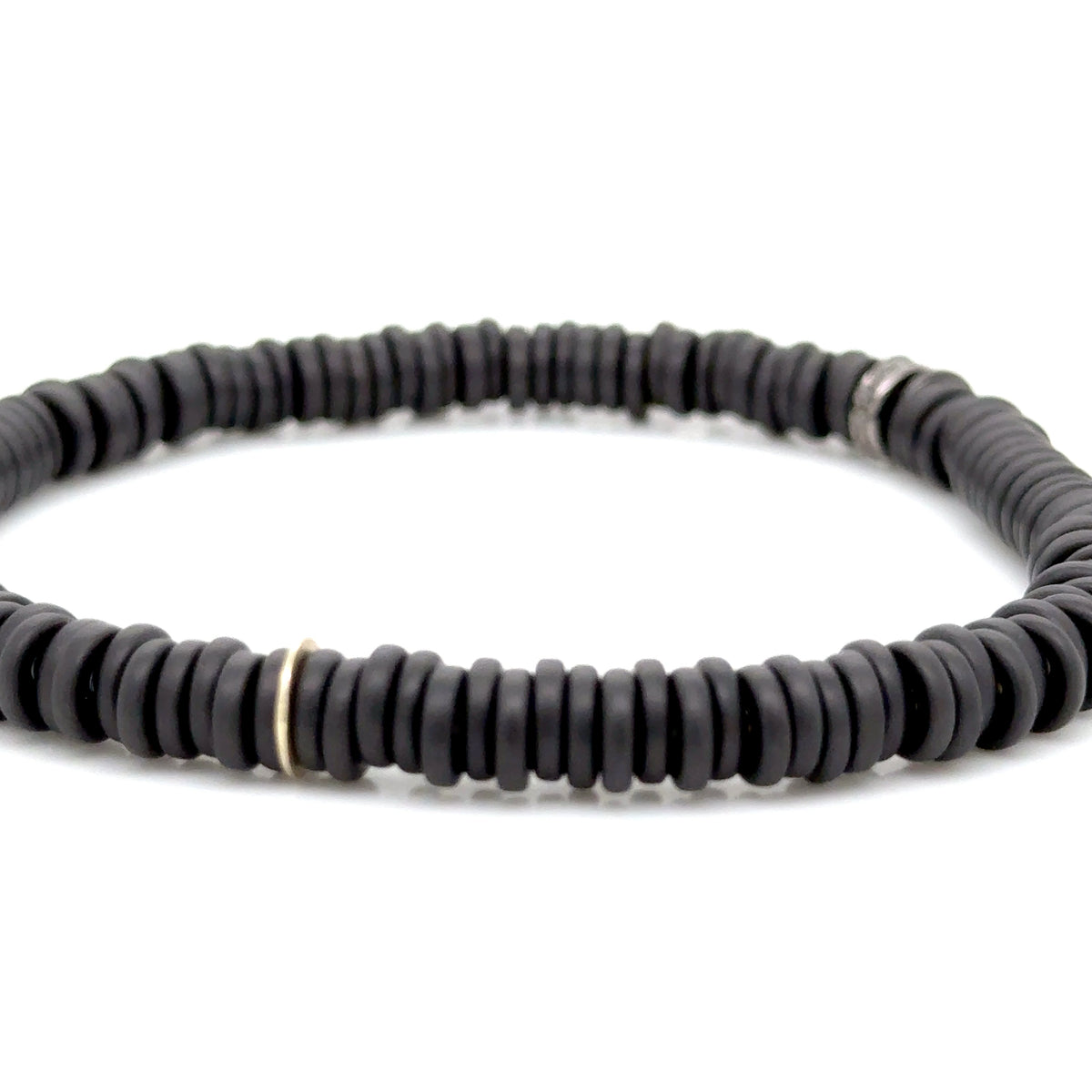 Gents Ceramic and Diamond Bracelet