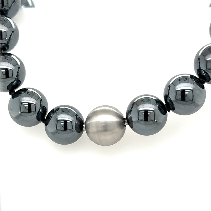 Haematite Jewellery Haematite Beads With Steel Click Clasp – Esl