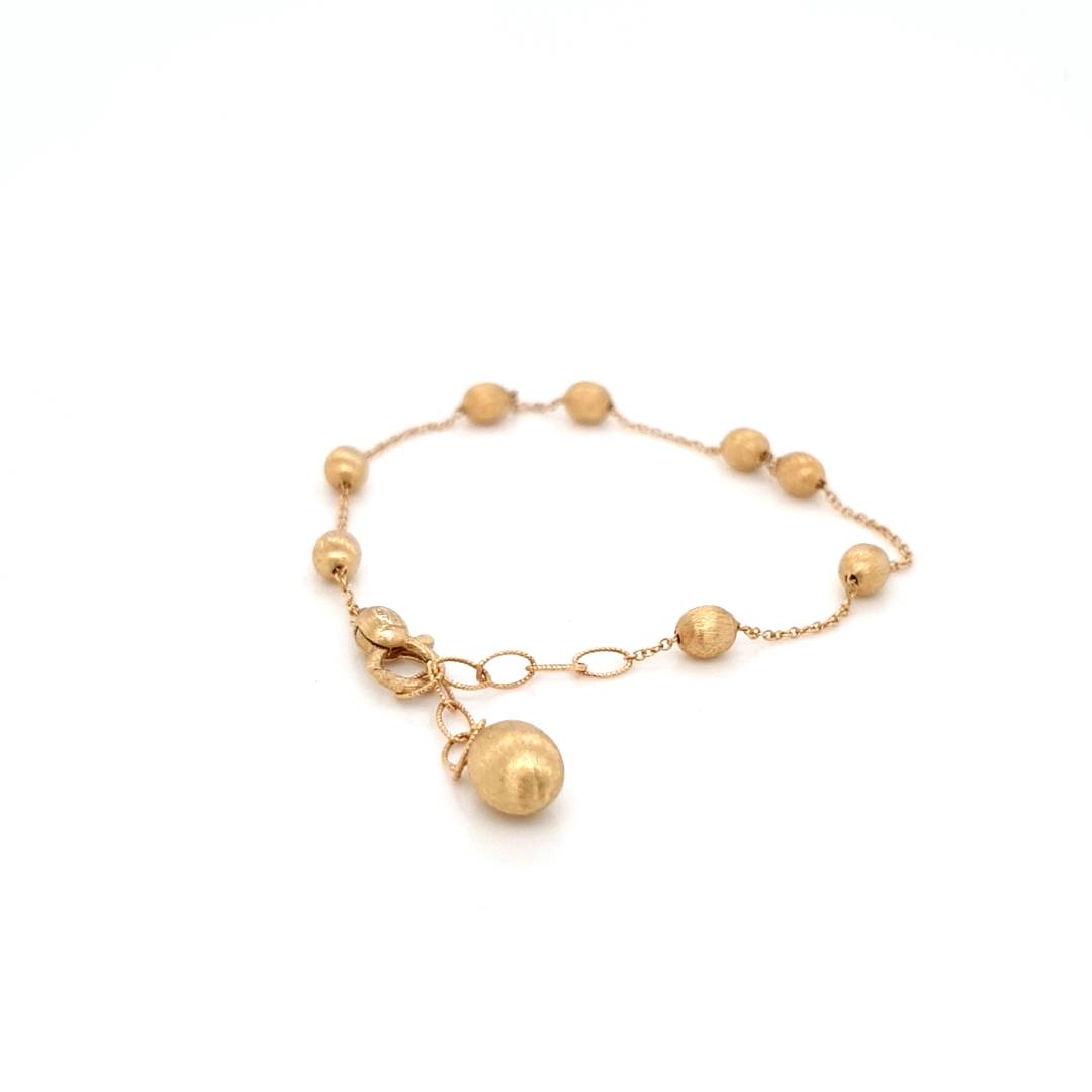 Nanis 18ct Yellow Gold Bead Bracelet