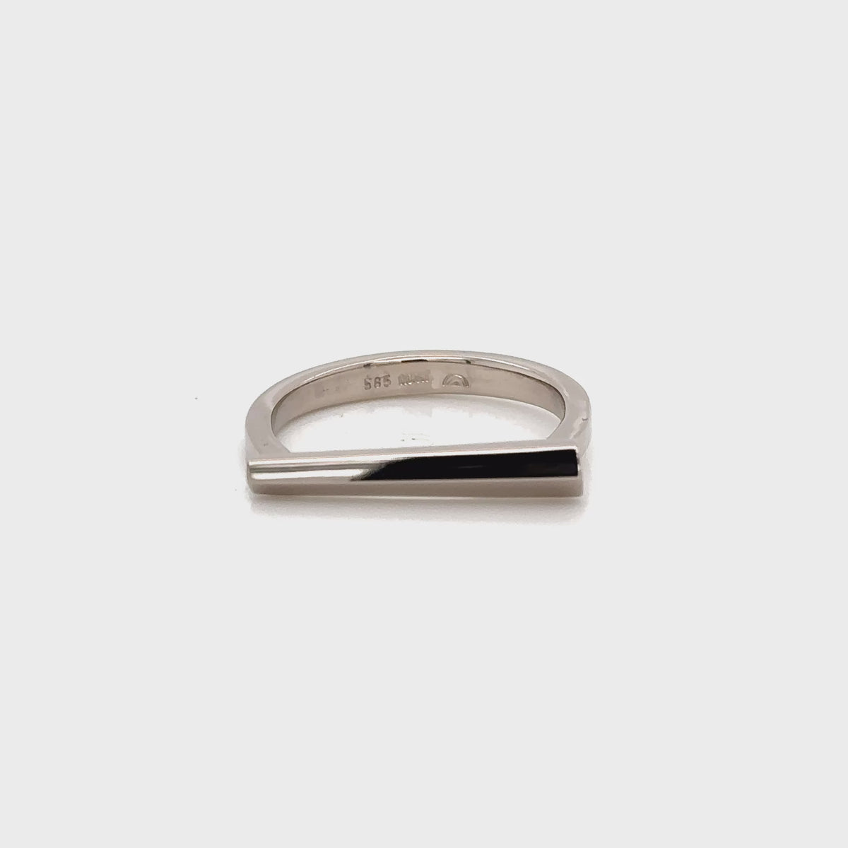 14ct White Gold Cascade Ring