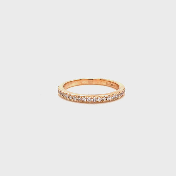 18ct Rose Gold Diamond Eternity Ring