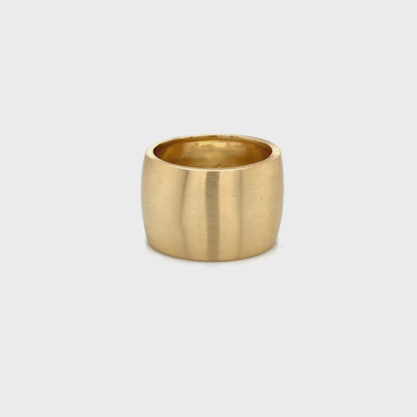 Aquaforte Gold Plated Round Ring