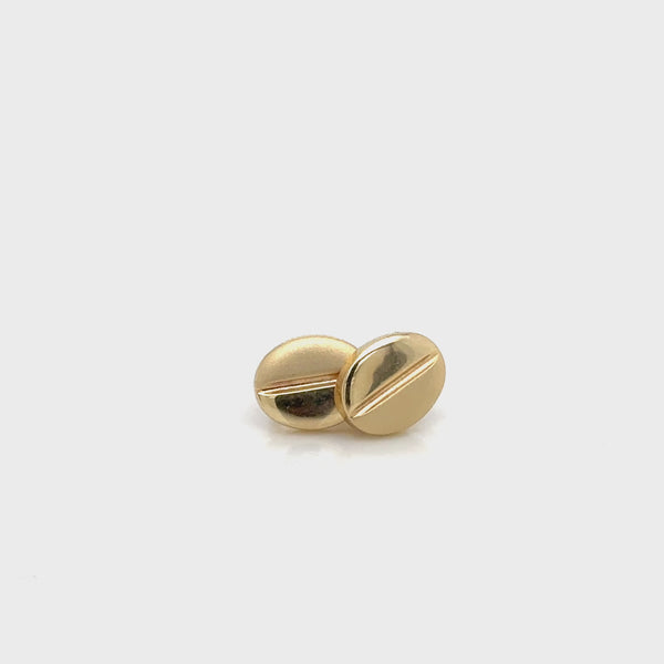 9ct yellow gold coffee bean