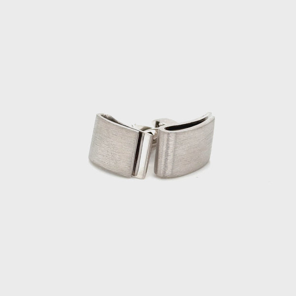 Sterling Silver Folded Style Cufflinks